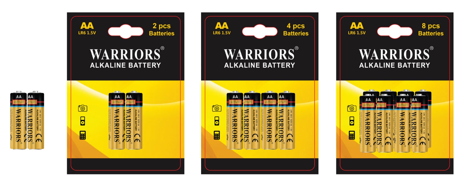 Alkaline AA Batteries Pack for Emergency Preparedness